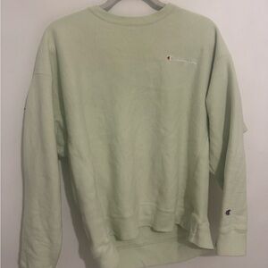 Vintage Champion Light Green Boxy Crewneck